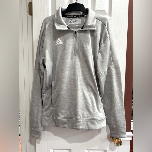 Adidas Men’s Grey Quarter Zip - Picture 2 of 4